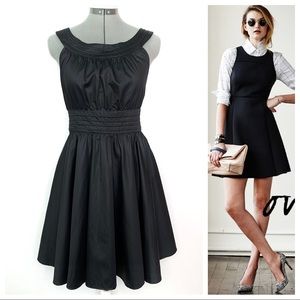 •FRENCH CONNECTION• Satin Fit & Flare Cotton Dress